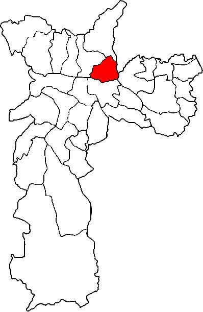Zemljevid Vila Maria sub-prefekturi São Paulo