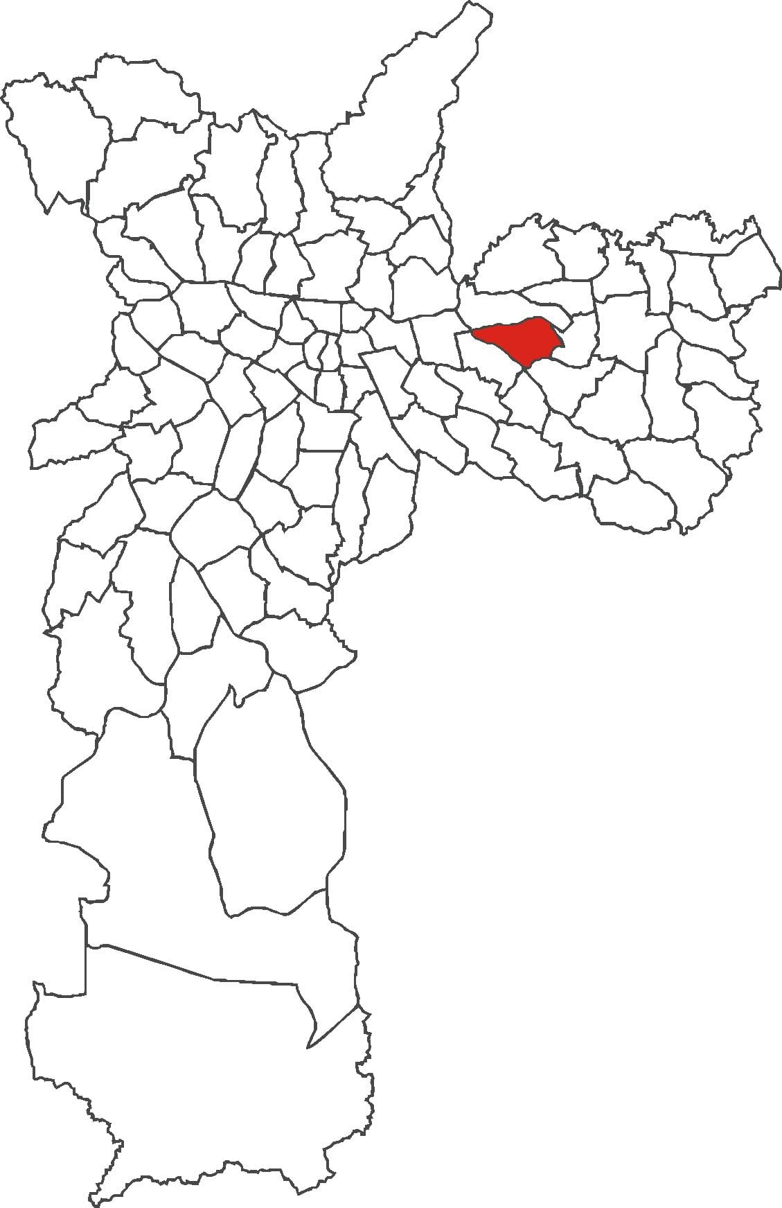 Zemljevid Vila Matilde okrožno