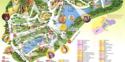 Zemljevid živalski park São Paulo