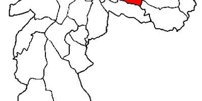 Zemljevid Aricanduva-Vila Formozi sub-prefekturi São Paulo