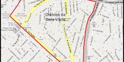Zemljevid Bela Vista São Paulo