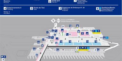 Zemljevid bus terminal Barra Funda