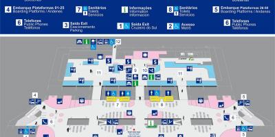 Zemljevid bus terminal Tietê