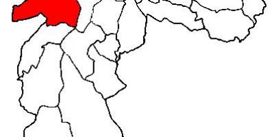 Zemljevid Butantã sub-prefekturi São Paulo
