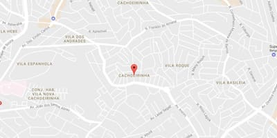 Zemljevid Cachoeirinha São Paulo
