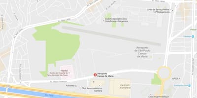 Zemljevid Campo de Marte letališče