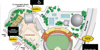 Zemljevid Canindé stadion