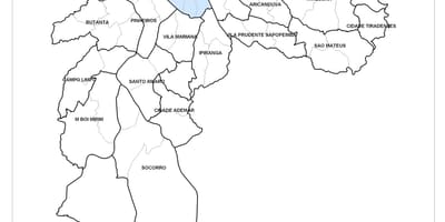 Zemljevid Centralne cone São Paulo