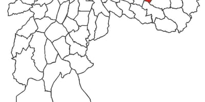Zemljevid Cidade Líder okrožno