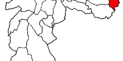 Zemljevid Cidade Tiradentes okrožno