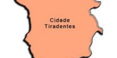 Zemljevid Cidade Tiradentes sub-prefekturi