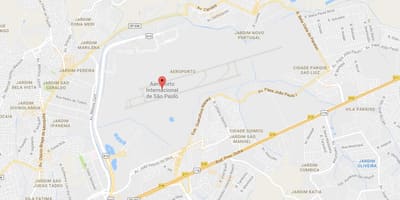 Zemljevid Guarulhos letališče