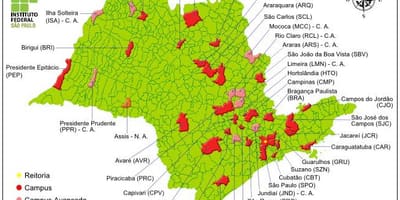 Zemljevid Zvezni inštitut São Paulo - IFSP