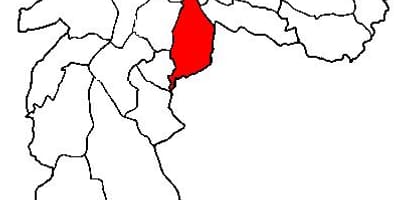 Zemljevid Ipiranga sub-prefekturi São Paulo