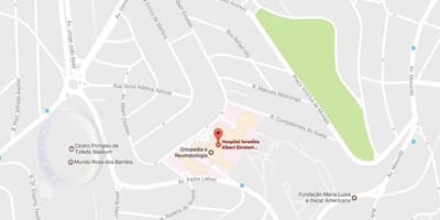 Zemljevid Israelita Albert Einstein bolnišnici