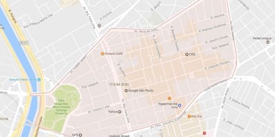 Zemljevid Itaim Bibi São Paulo