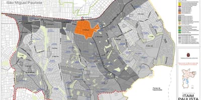 Zemljevid Itaim Paulista - Vila Curuçá Sao Paulo - Poklic tal