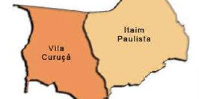 Zemljevid Itaim Paulista - Vila Curuçá sub-prefekturi