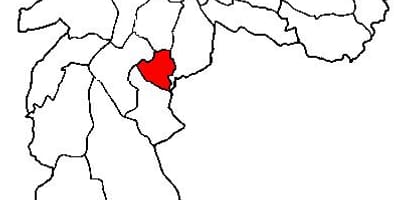 Zemljevid Jabaquara sub-prefekturi São Paulo