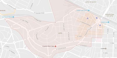 Zemljevid Lapa São Paulo