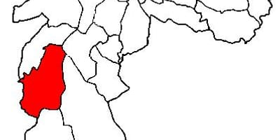 Zemljevid M'Boi Mirim sub-prefekturi São Paulo