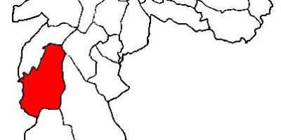 Zemljevid M'Boi Mirim sub-prefekturi São Paulo
