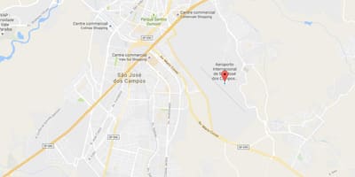 Zemljevid mednarodno letališče São José dos Campos