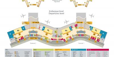 Zemljevid mednarodno letališče Sao Paulo-Guarulhos