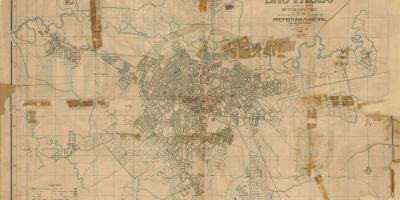 Zemljevid nekdanji Sao Paulo - 1916