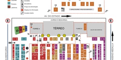 Zemljevid komunalnih trgu São Paulo