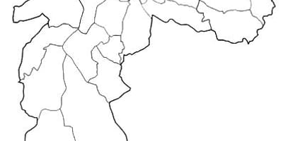 Zemljevid območja Nordeste São Paulo
