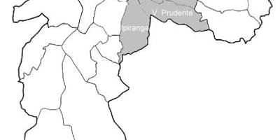 Zemljevid območja Sudeste São Paulo