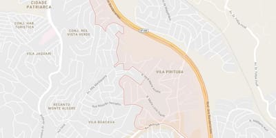 Zemljevid Pirituba São Paulo