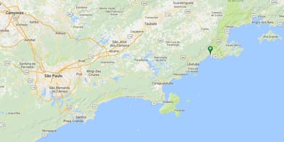 Zemljevid plaži Ubatumirim