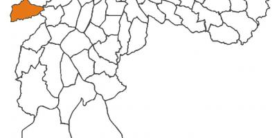 Zemljevid Raposo Tavares okrožno