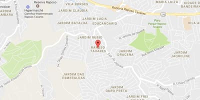 Zemljevid Raposo Tavares São Paulo
