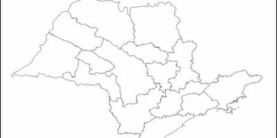 Zemljevid São Paulo, devica - regije