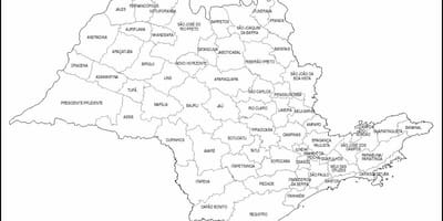 Zemljevid São Paulo virgin - mikro-regije