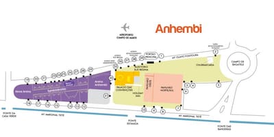 Zemljevid São Paulo Anhembi