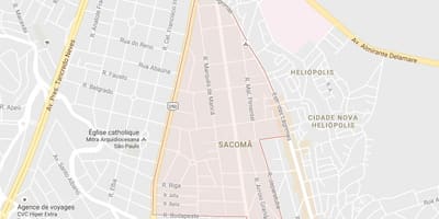 Zemljevid Sacomã São Paulo