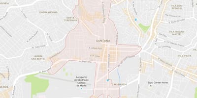 Zemljevid Santana São Paulo