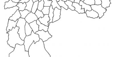 Zemljevid São Miguel Paulista okrožno