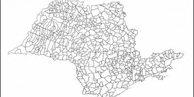 Zemljevid São Paulo virgin - občine