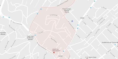 Zemljevid Tucuruvi São Paulo