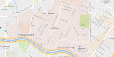 Zemljevid Vila Guilherme São Paulo