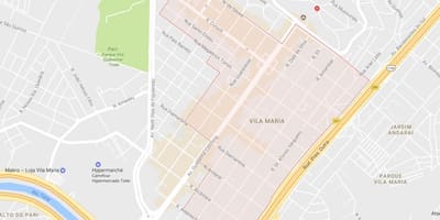 Zemljevid Vila Maria São Paulo