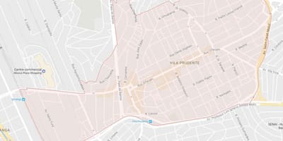Zemljevid Vila Prudente São Paulo